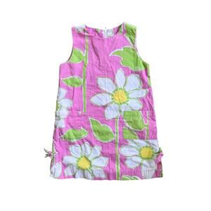 Vtg Lilly Pulitzer White Tag Fresh Air Hibiscus Print Shift Dress Shift Size 6